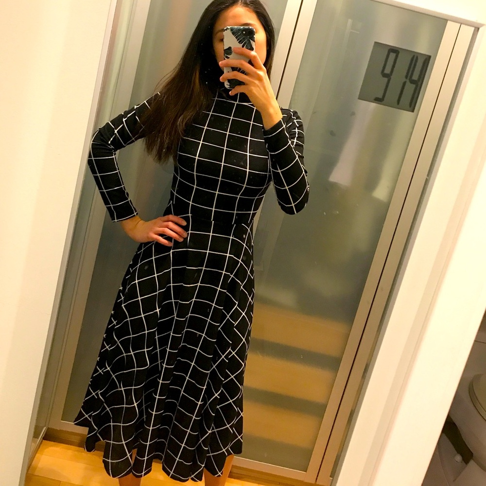mock neck dress